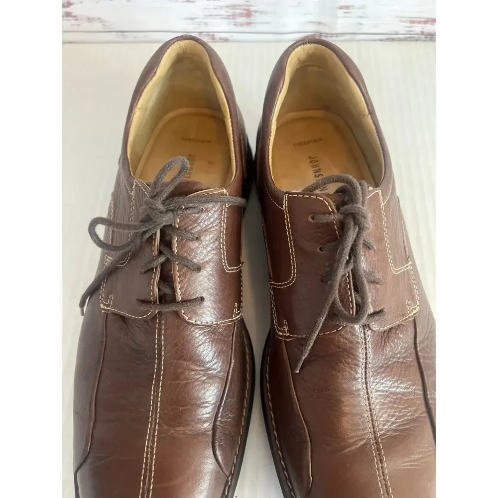Johnston & Murphy Men's Shuler Bicycle Oxfords dark brown size 11